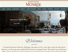 Tablet Screenshot of downtownmonroemi.com